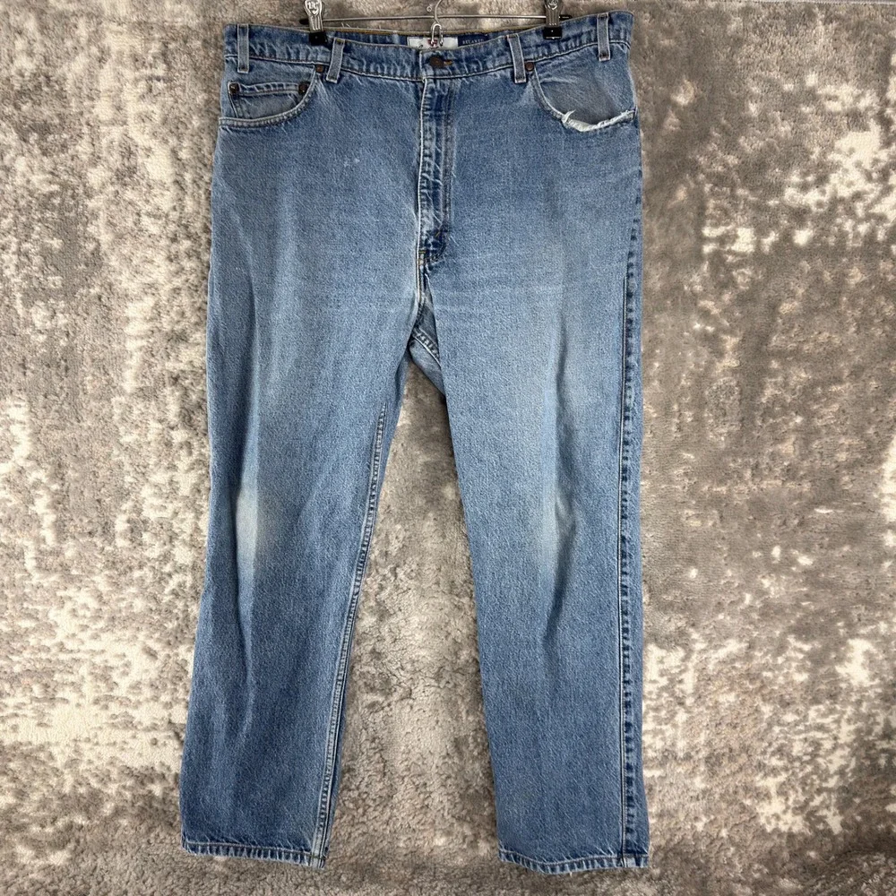 Levi's Size 40x29 540 Relaxed Fit Straight Leg Denim Jeans Blue Men